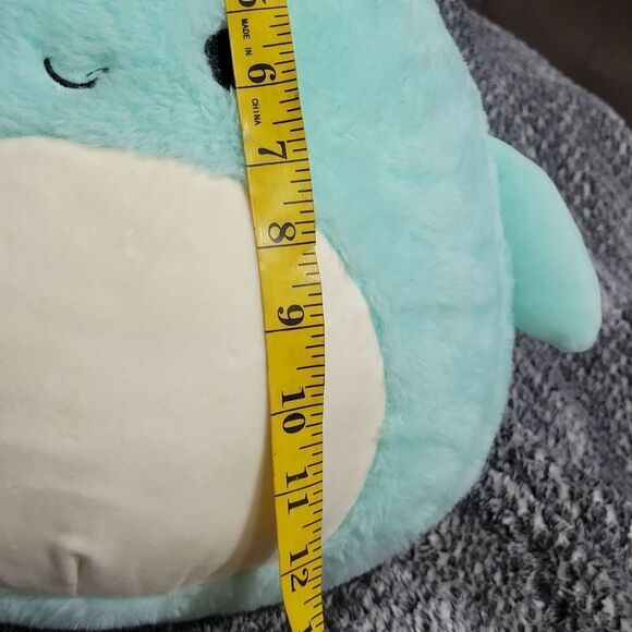 Squishmallows FuzzAMallow Official 12 inch Perry the Teal Dolphin Plush Toy - Picture 7 of 7